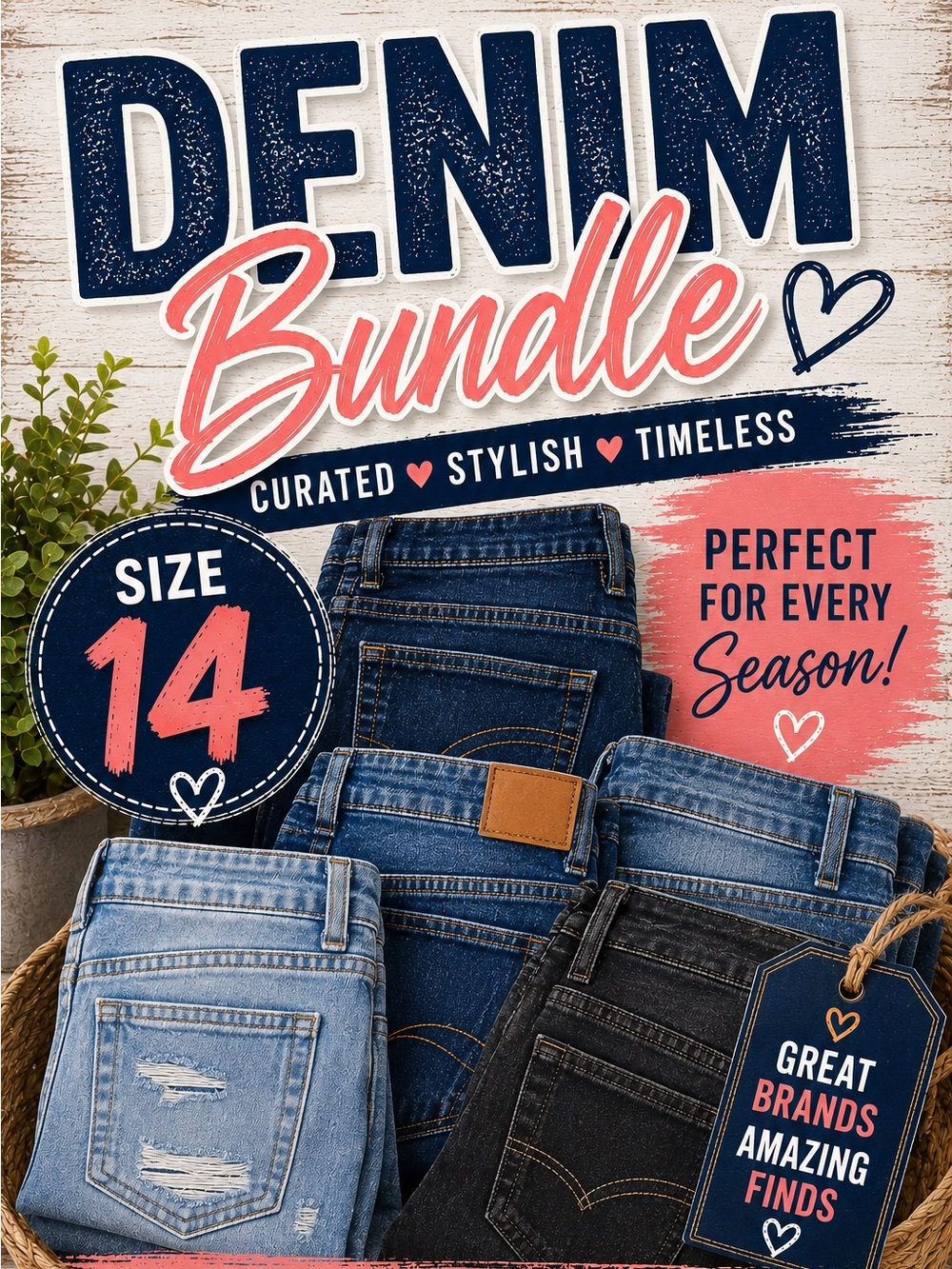 Denim Bundle Sz 14
